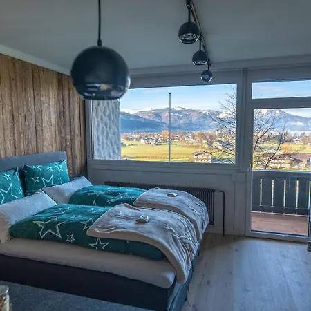 Wolfgangsee Appartements - Panorama Blick, Parkplatz, Balkon