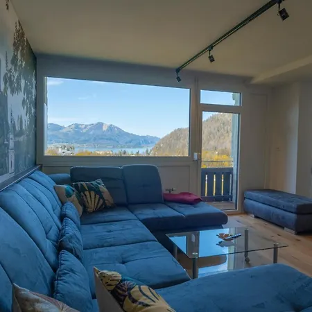 Wolfgangsee - Panorama Blick, Parkplatz, Balkon