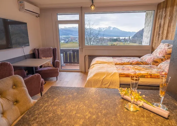 Apartment Wolfgangsee - Panorama Blick, Parkplatz, Balkon *