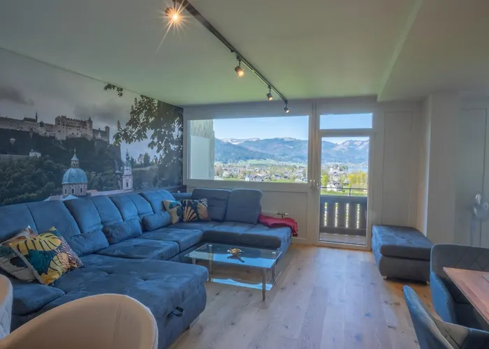 Appartement Wolfgangsee - Panorama Blick, Parkplatz, Balkon Strobl