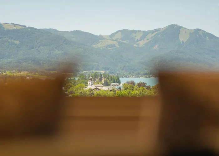 Wolfgangsee - Panorama Blick, Parkplatz, Balkon