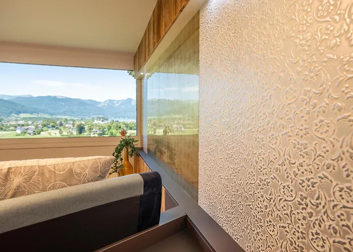 Appartement Wolfgangsee - Panorama Blick, Parkplatz, Balkon *