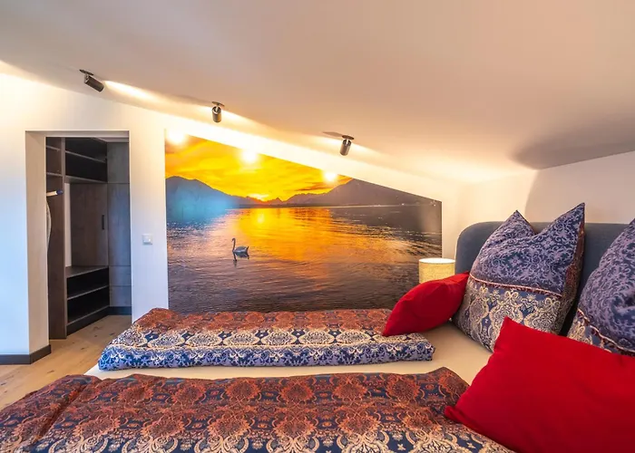 Wolfgangsee - Panorama Blick, Parkplatz, Balkon